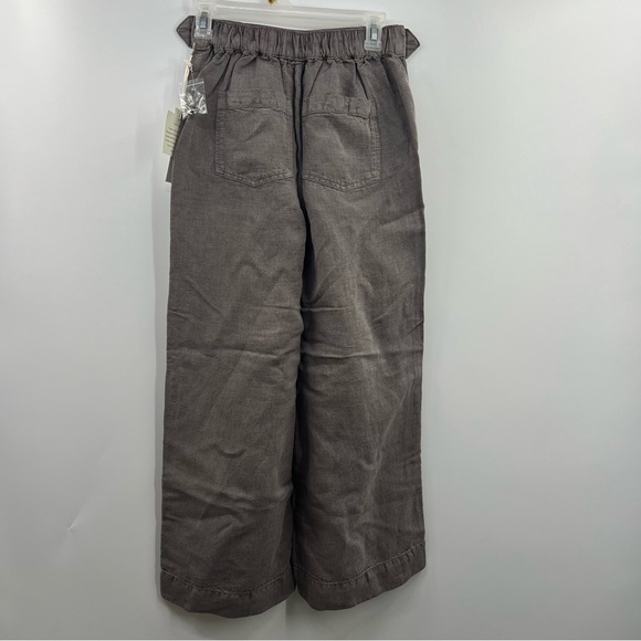 Calypso St Barth wide leg linen blend pants grey size US XS NWT Vintage look - Picture 3 of 8